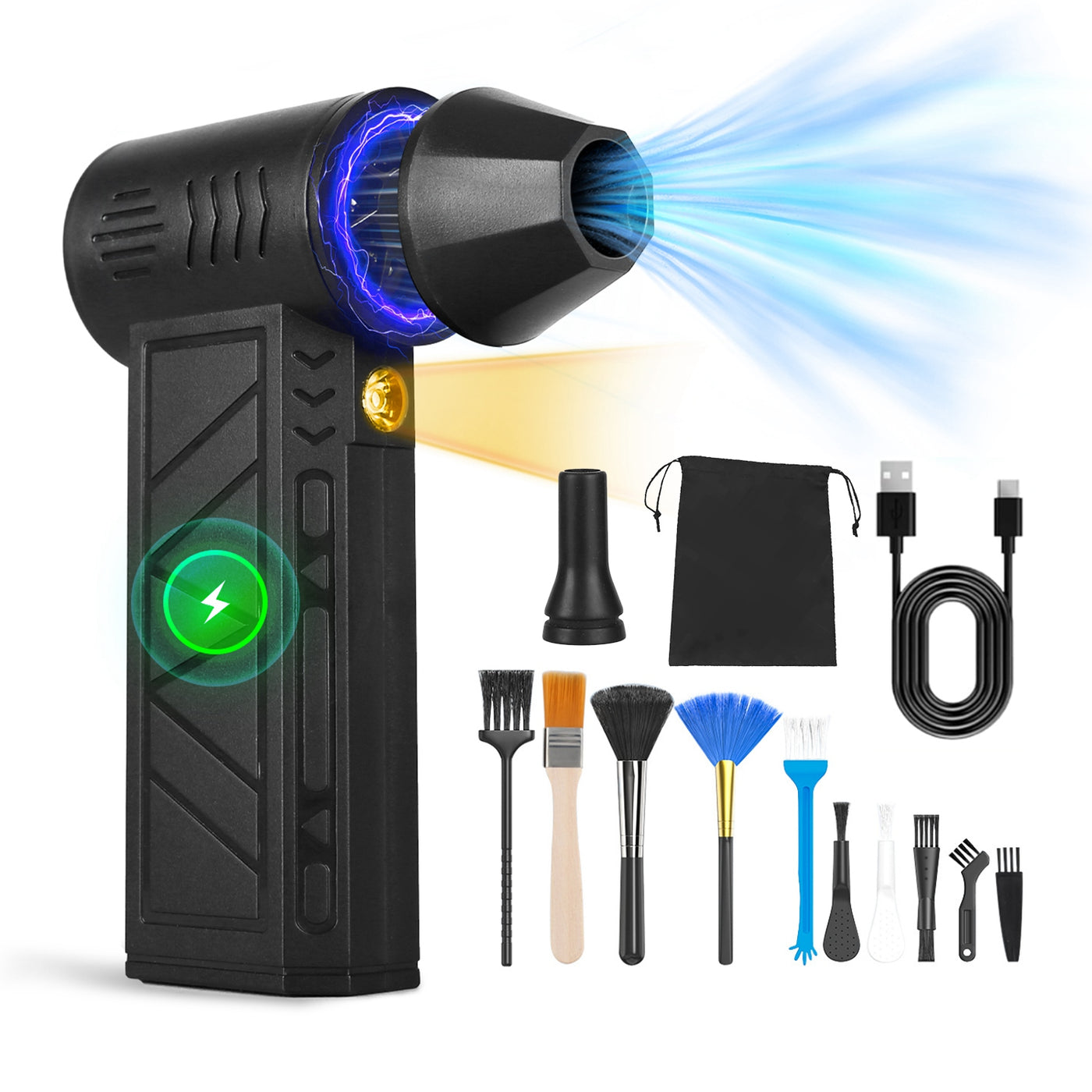150,000 RPM Cordless Air Duster with LED Light
