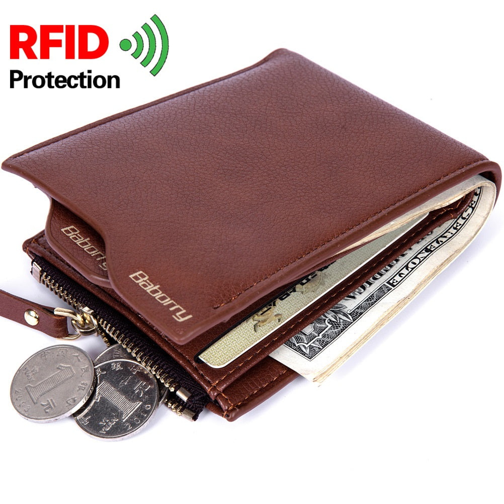 Men’s PU Wallet with Card & Photo Storage