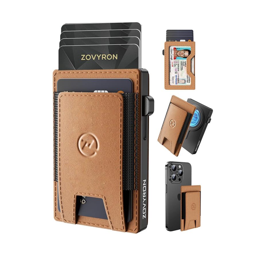 2-in-1 Magnetic Pop-Up Wallet with RFID Blocking