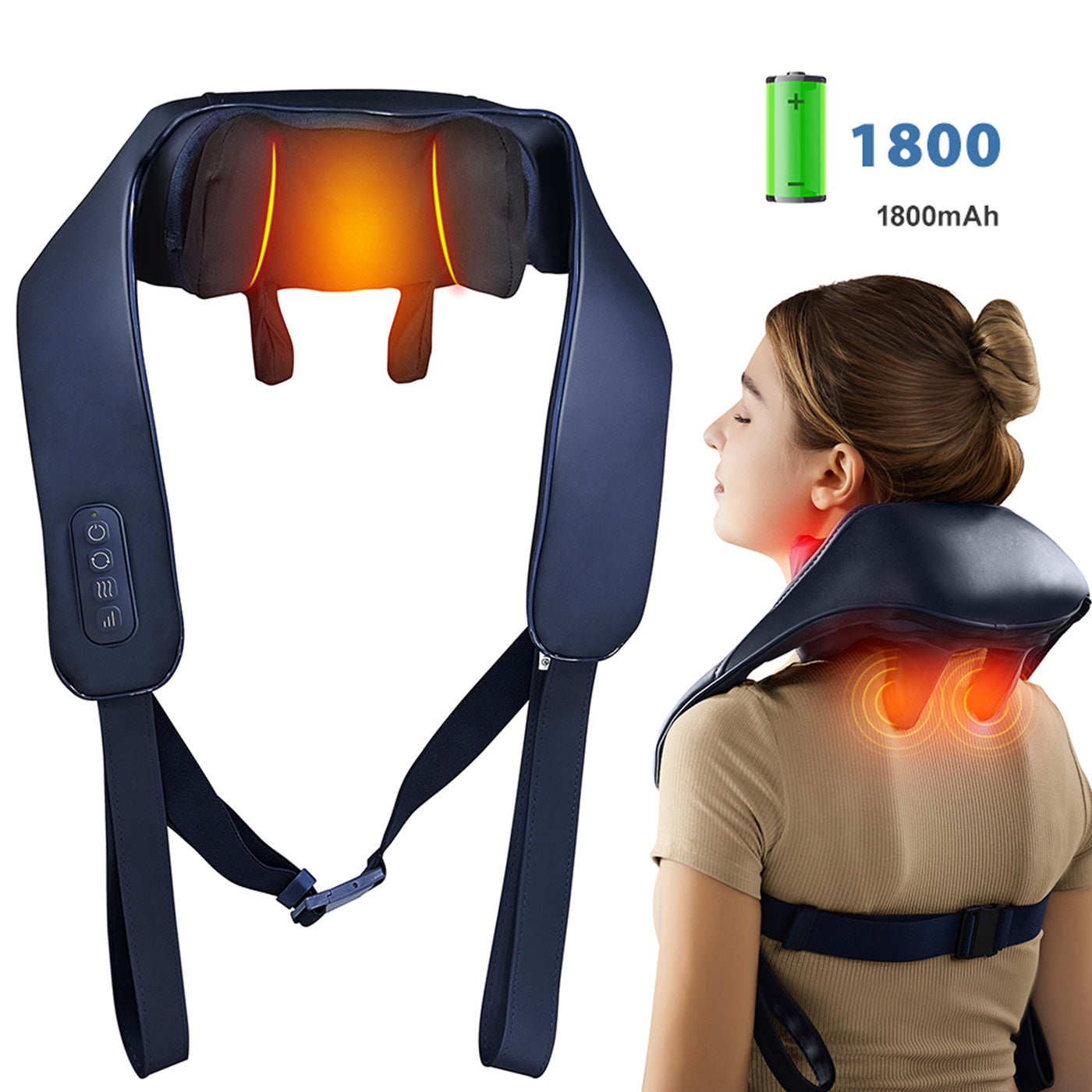 4D Kneading Shoulder Massager with Heat