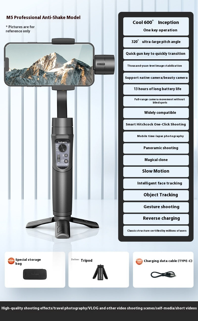 Smartphone Gimbal Stabilizer with AI Tracking Options