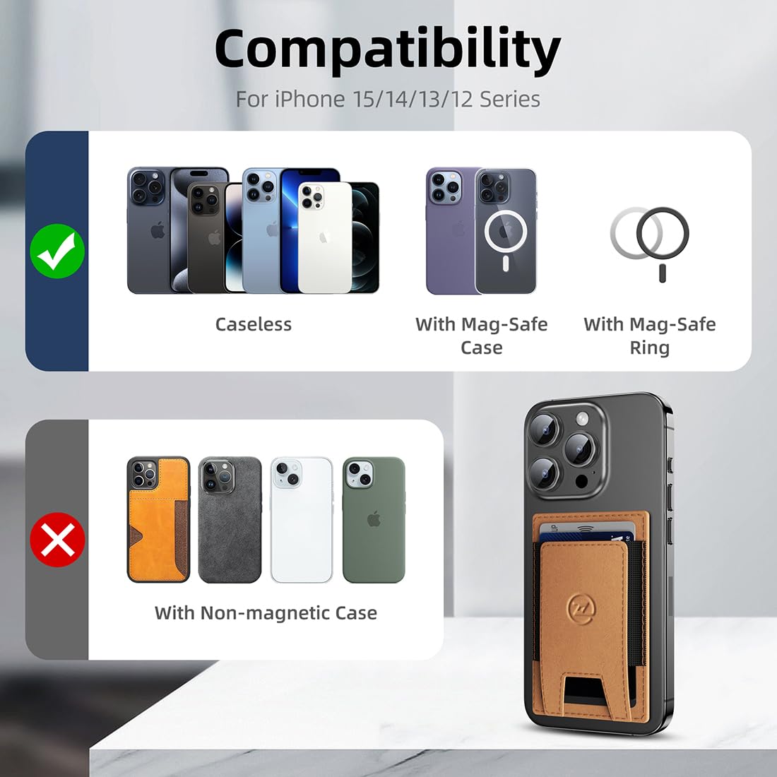 2-in-1 Magnetic Pop-Up Wallet with RFID Blocking
